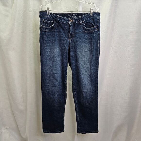 Sonoma Modern Fit Cropped Jeans Size 12 - Picture 1 of 7